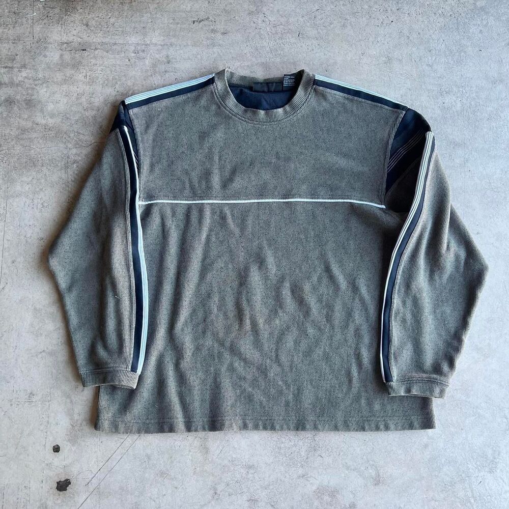 Oxide y2k striped skate long sleeve green mens size L Large